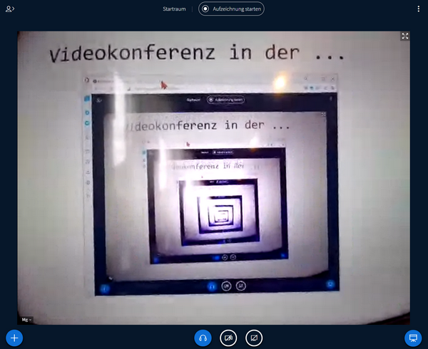 Videokonferenz in der Videokonferenz ...