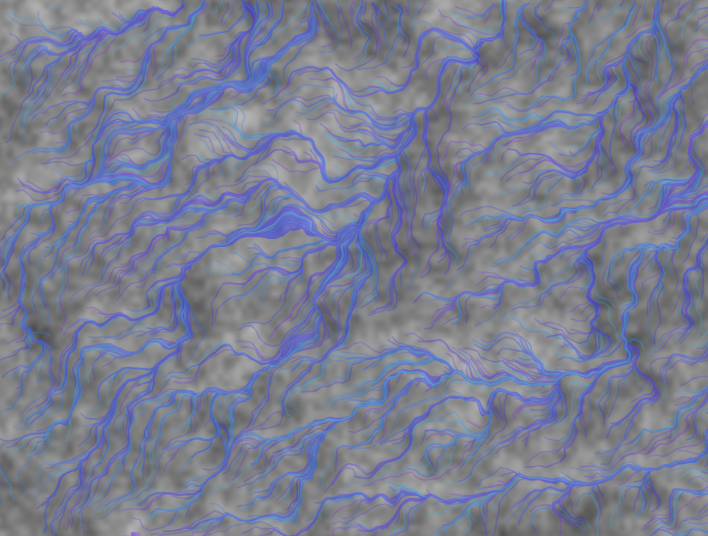 Flüsse mit Perlin noise